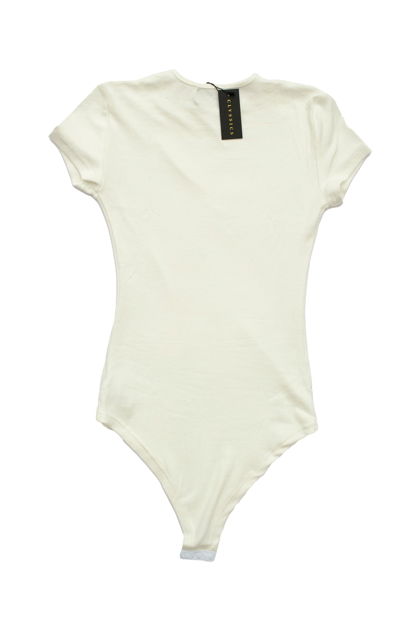 Nanziri Short Sleeve Bodysuit in White