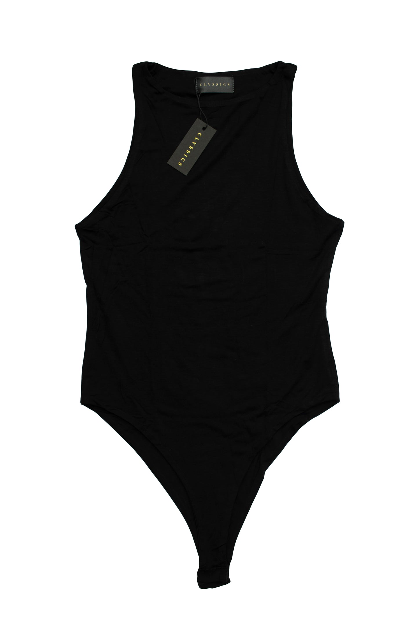 Katungi Racer Cut Bodysuit in Black