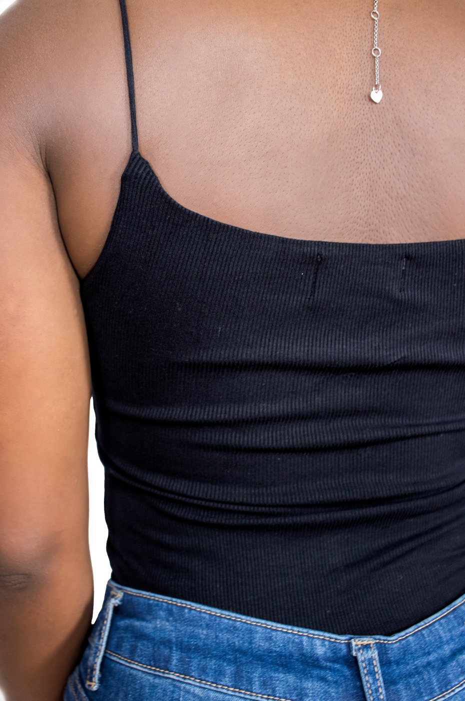 Mulungi Thin Spaghetti Strap Top in Black