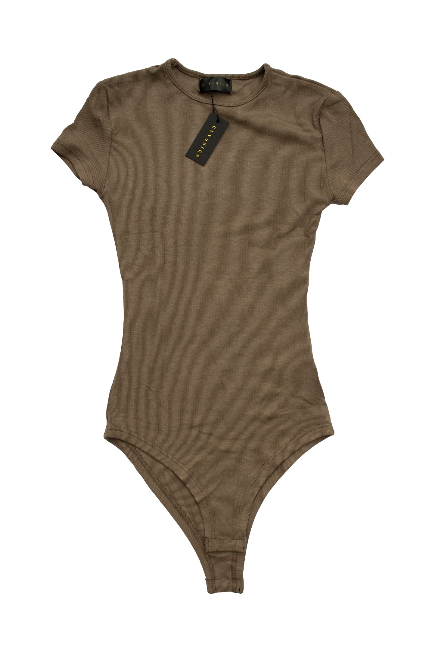 Nanziri Short Sleeve Bodysuit in Brown